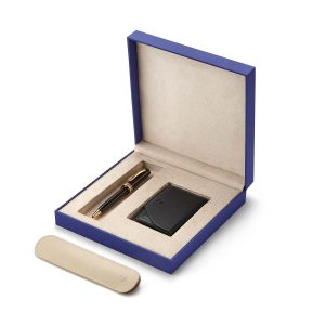 Lapis Bard - Windsor Black Ballpoint Pen With Card Holder Rs. 11500
