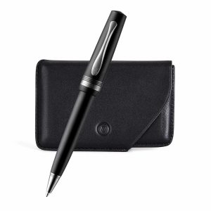 Lapis Bard - Windsor Matte Black Ballpoint Pen With Card Holder Rs. 11500