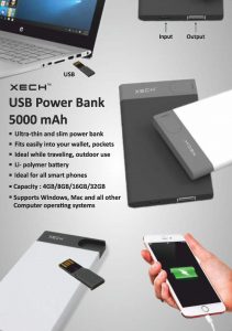 5000mah Powerbank with USB