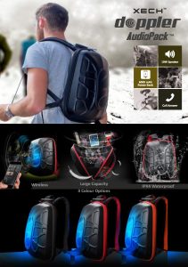 Backpack with 6000mah Powerbank & Bluetooth Speaker