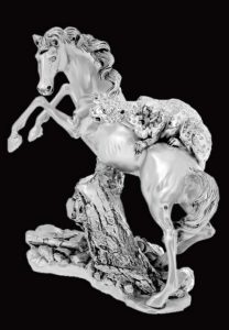 GI1051 - Silver Plated Horse