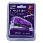 Mini Stapler with Pins - Purple