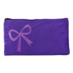 Purple Synthetic Fur Stylish & Premium Fluffy Pouch Pencil Pouch, Hand Pouch, Mobile Pouch to Store Your Valuables For Kids / Teenagers / Girls & Womens Pouch