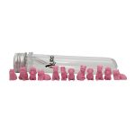Mini 3D Animal Erasers in PVC Tube - Dog & Cat Shape Eraser Pink Colour - 12 pcs Non-Toxic Eraser