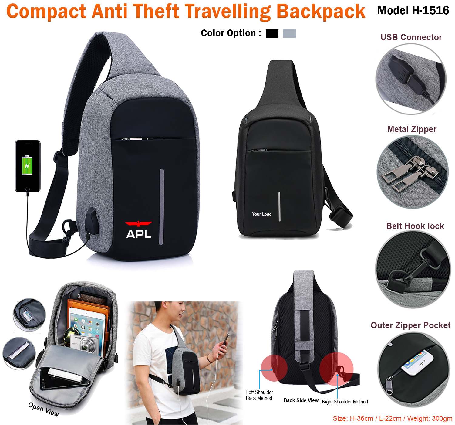 Anti-Theft Backpack | Anti-Theft Laptop Backpack | Gift Company