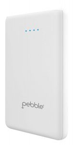 Pebble Lite 5000mAh Lithium Polymer Power Bank White