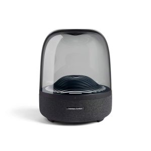Harman Kardon Aura Studio 3 Bluetooth Speaker with 360 Degree Sound and Ambient Light Effects - Black