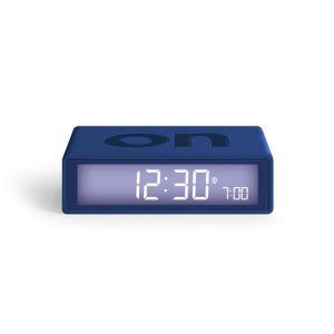 Lexon LR150 Flip+ Digital Alarm Clock – Rubber Blue