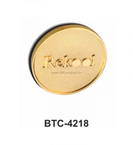 Round Gold Paper Weight - BTC-4218
