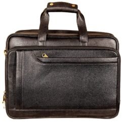 15.6 Inch Laptop Leather Bag (Black)