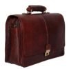 16 Inch Leather Office Bags - Cherry Brown