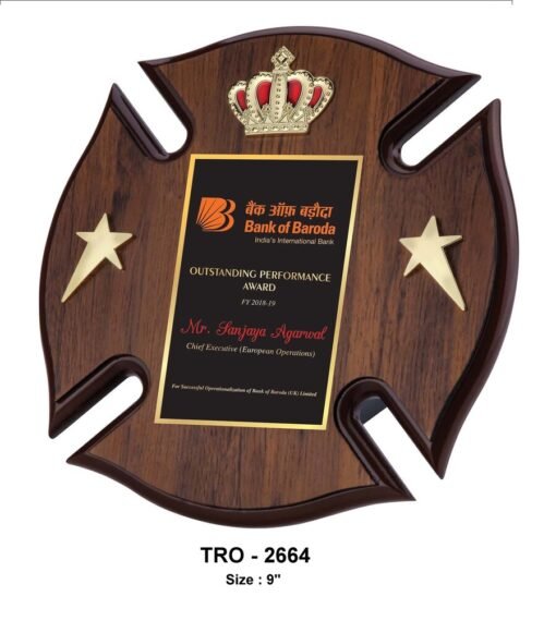 Executive Wooden Plaque TRO - 2664
