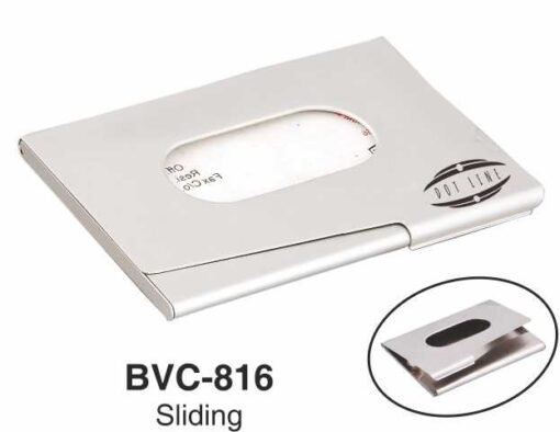 Sliding Metal Card Holder BVC - 816