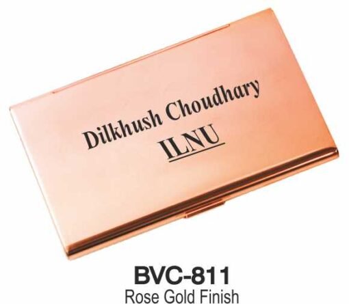 Rose Gold Finish Visiting Card Holder BVC - 811