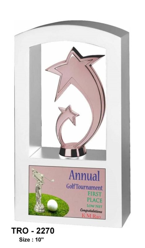 Rose Gold Finish Star Trophy TRO - 2270