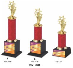 Corporate 3 Star Trophy TRO - 2686 A,B,C