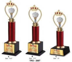 Corporate King Crown Trophy TRO - 2687 A,B,C