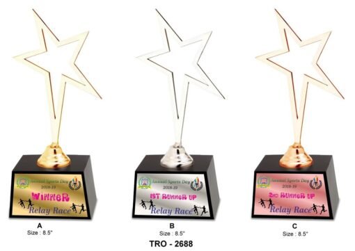 Corporate Star Trophy TRO - 2688 A,B,C