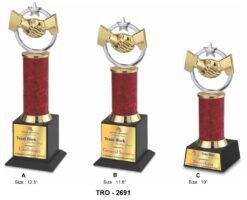 Corporate Shake Hand Trophy TRO - 2691 A,B,C