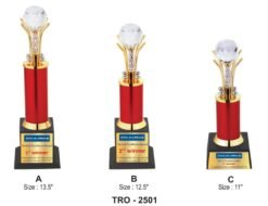 Corporate Crystal Trophy TRO - 2501 A,B,C