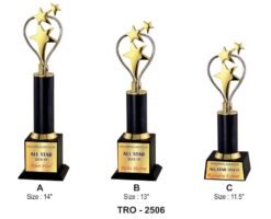 Corporate 3 Star Trophy TRO - 2506 A,B,C