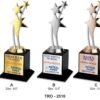 Corporate 3 Star Gold Silver & Bronze Trophy TRO - 2510 A,B,C 2 1630062833186