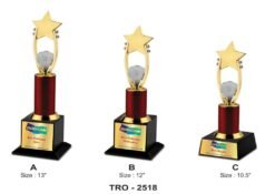 Corporate Star Crystal Ball Trophy TRO - 2518 A,B,C