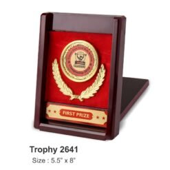 Wooden Box Plaque TRO - 2641