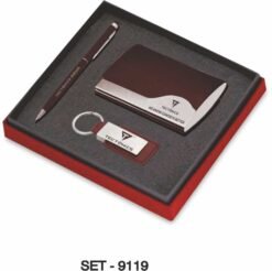 3 In 1 Pen+Visiting Card Holder+Keychain SET-9119
