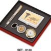 4 In 1 Pen+Visiting Card Holder+Keychain+Table Clock SET-9123 1 1631438494607