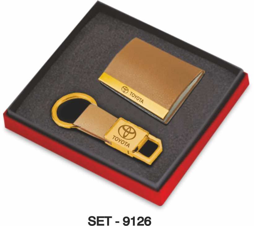 2 In 1 Visiting Card Holder+Keychain SET-9126 3 2 In 1 Visiting Card Holder+Keychain SET-9126