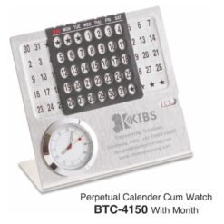 Perpetual Calendar With Month & Clock (Small) BTC - 4150