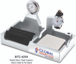 4-In-1 Desk Organizer With Clock BTC - 4254