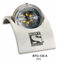 Silver Bridge Shape Desktop With Clock BTC - 125 A