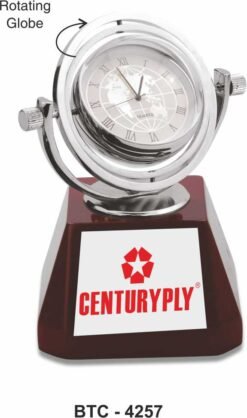 Rotating Table Clock Desktop BTC - 4257