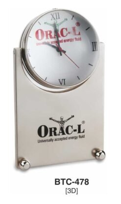 3d Rotating Desk Clock BTC - 478