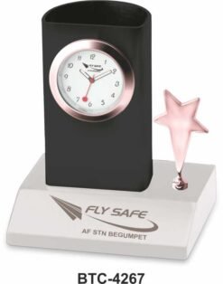 Rose Gold Star With Pen Stand Desktop BTC - 4267