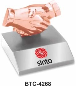 Rose Gold Handshake Desktop BTC - 4268