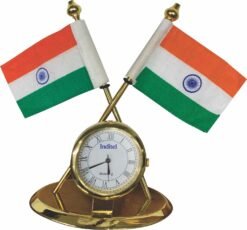 National Flag Stand With Clock BTC - 4270