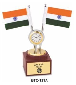 National Flag Stand With Clock BTC - 121 A