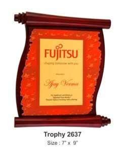 Scroll Wooden Plaque TRO - 2637