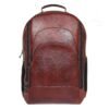 18-inch Brown Leather Backpacks for Men and Women 1