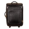 46 L Cabin Size Leather Travelling Luggage Bag – 20 Inch (Black)