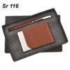 Welcome Kit Gift Set GCSR116 Vertical Brown Pen & Card Holder