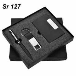 Welcome Kit Gift Set GCSR127 Boston Black Pen, Keychain & Cardholder