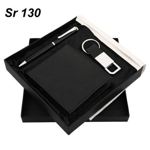 Welcome Kit Gift Set GCSR130 Escala Black Pen, Keychain & Wallet