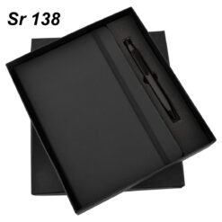 Welcome Kit Gift Set GCSR138 Black Elastic Diary & Pen