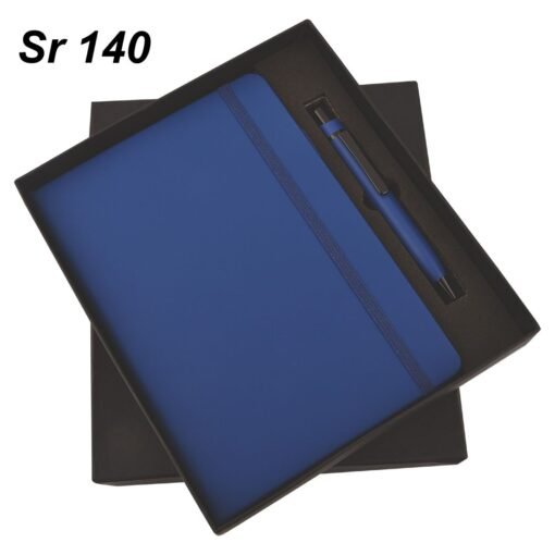 Welcome Kit Gift Set GCSR140 Blue Elastic Diary & Pen