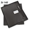 Welcome Kit Gift Set GCSR145 Black Mars Elastic Diary & Pen