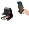 Metal Mobile Stand with Card Holder(Black) With Whole GC H1407